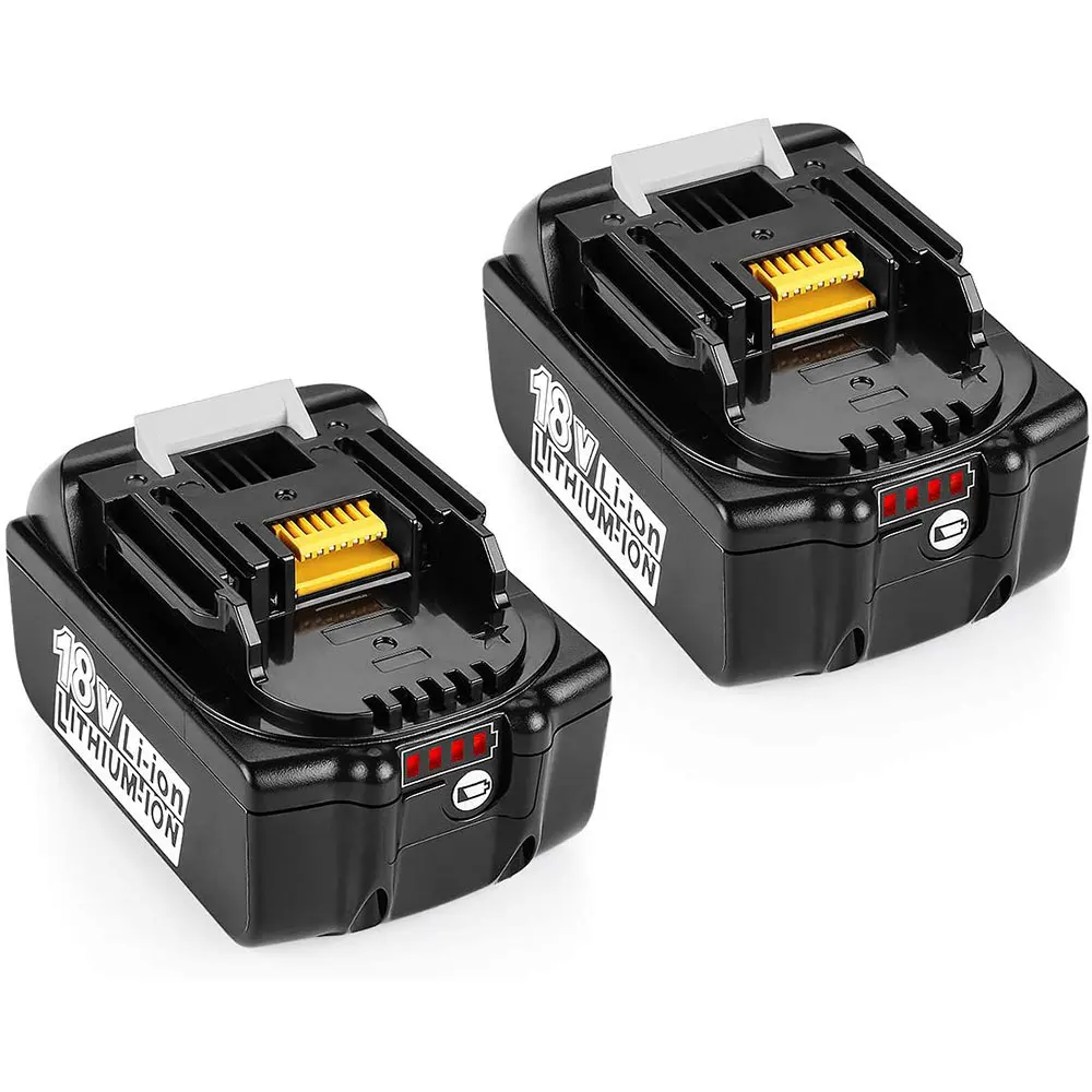 Сменные литий-ионные аккумуляторы 18 В, 3 Ач, 4 Ач, 5 Ач, 6 Ач, электроинструменты, оригинальный сверлильный ключ Bl1850, Bl1860, аккумулятор Makita 18 в