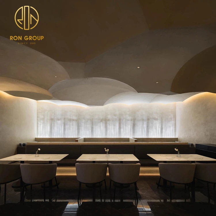 China leather luxury white round marble coffee shop commercial cafe restaurant furniture bench booth seating table and chair set