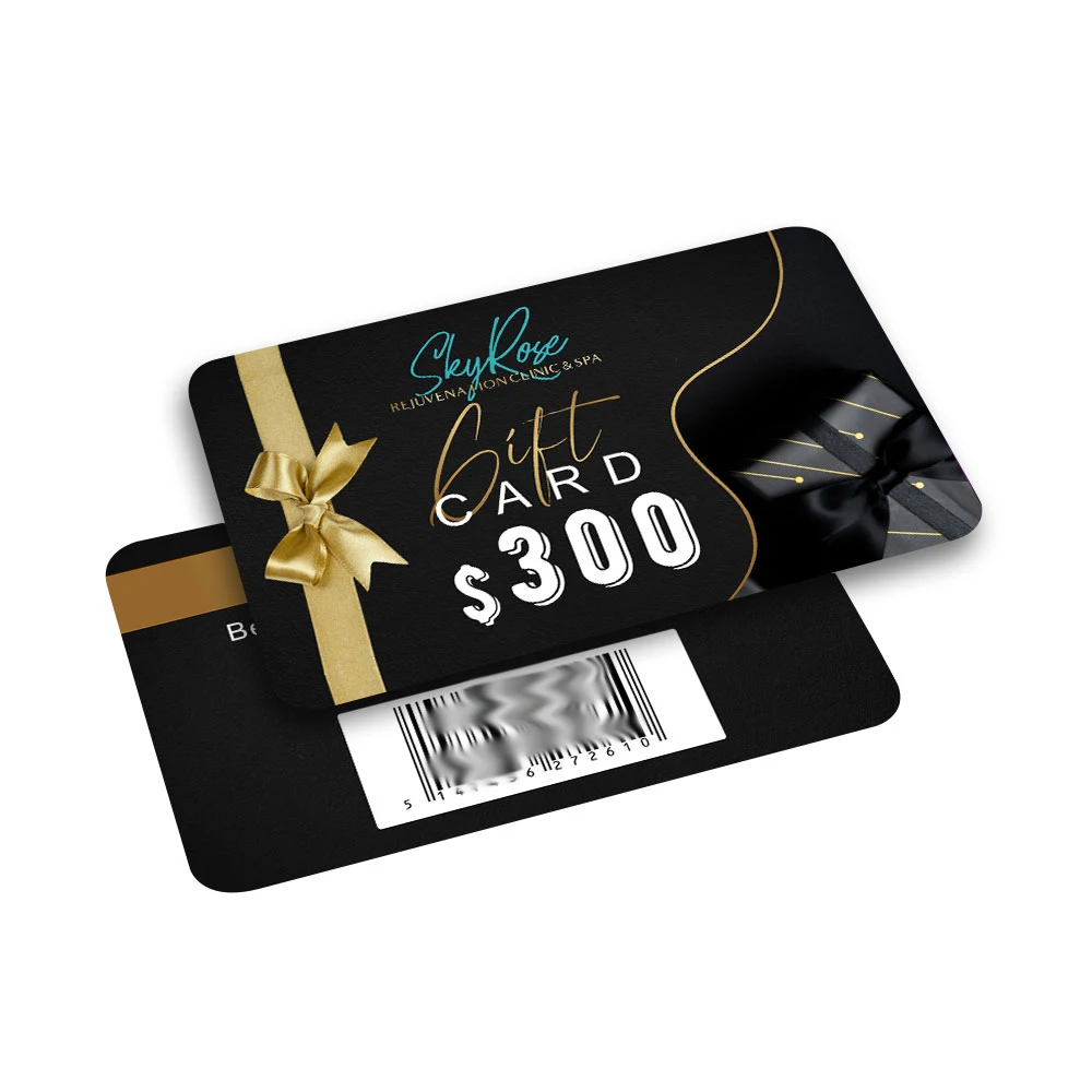 Magnetic Strip Club Card Custom Logo Printing VIP Glossy Matt Surface Sport Loyalty QR Code PVC Gift Card with Logo and Barcode