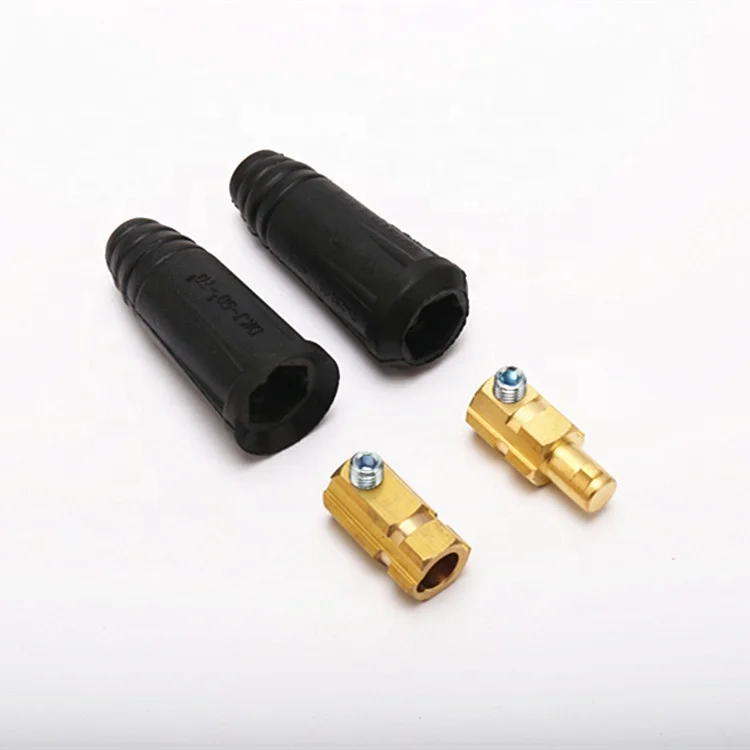 Red and Black CE RoHS Certificate Euro Type Welding Cable Joint DKL50-70