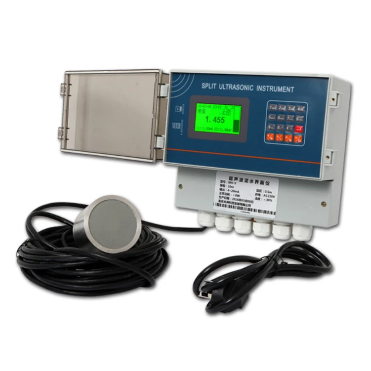 China sentec non-contact 4-20ma Liquid Water mud sand sludge Ultrasonic Level Sensor meter