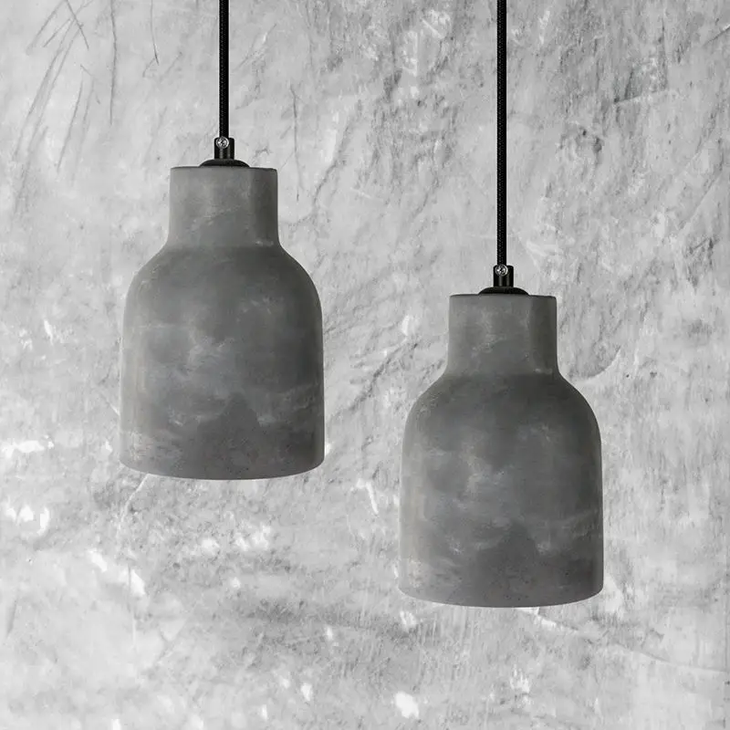Nordic Style Industrial Chandelier Lamp Home Decoration Pendant Lamp Cement Fashion Hanging Lamp