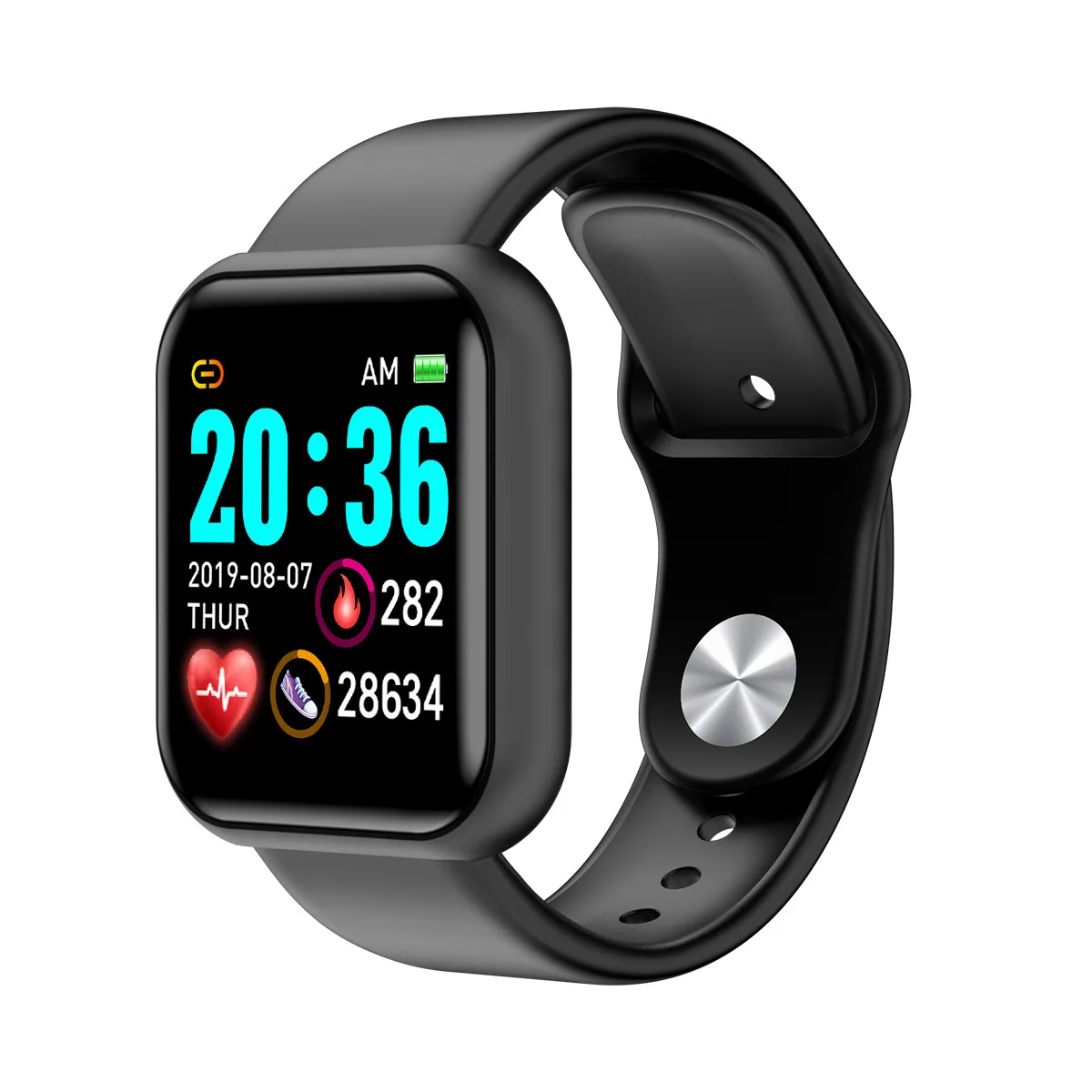 Y68 Smart Bracelet D20 Smart Bracelet Information Reminder Heart Rate Blood Pressure Sports Bluetooth Watch Gift