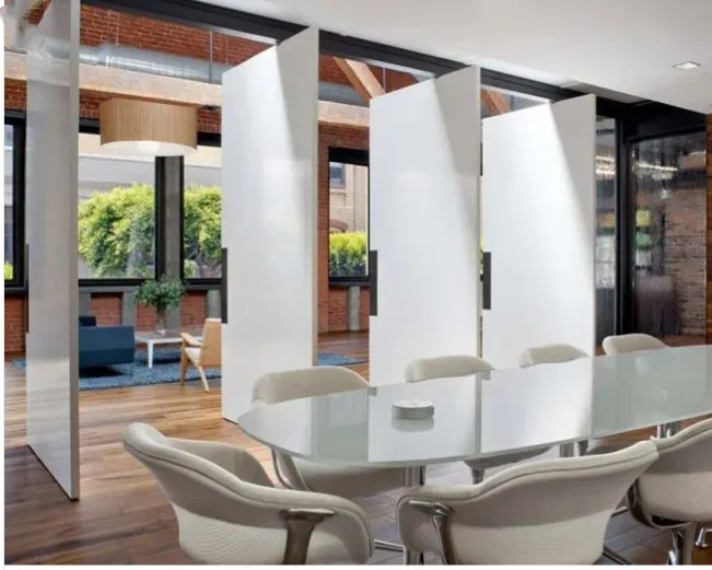 Selling Pivoting Walls Electric Sliding Partition Walls Sliding Hanging Room Dividers CN Glass Graphic Design Outdoor Glass Door