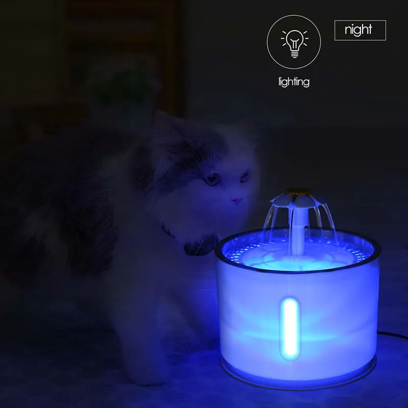 Cat Water Fountain USB Dog Drink Bowl Active Carbon Filter Automatic Pet Drinking Electric Dispenser Bowls Cats Drinker