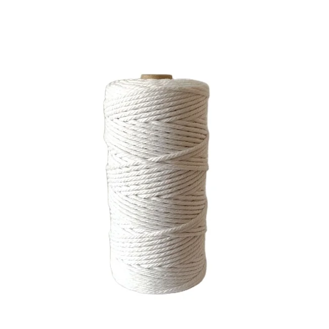 The factory produces 5mm 6mm high quality white high quality cotton rope