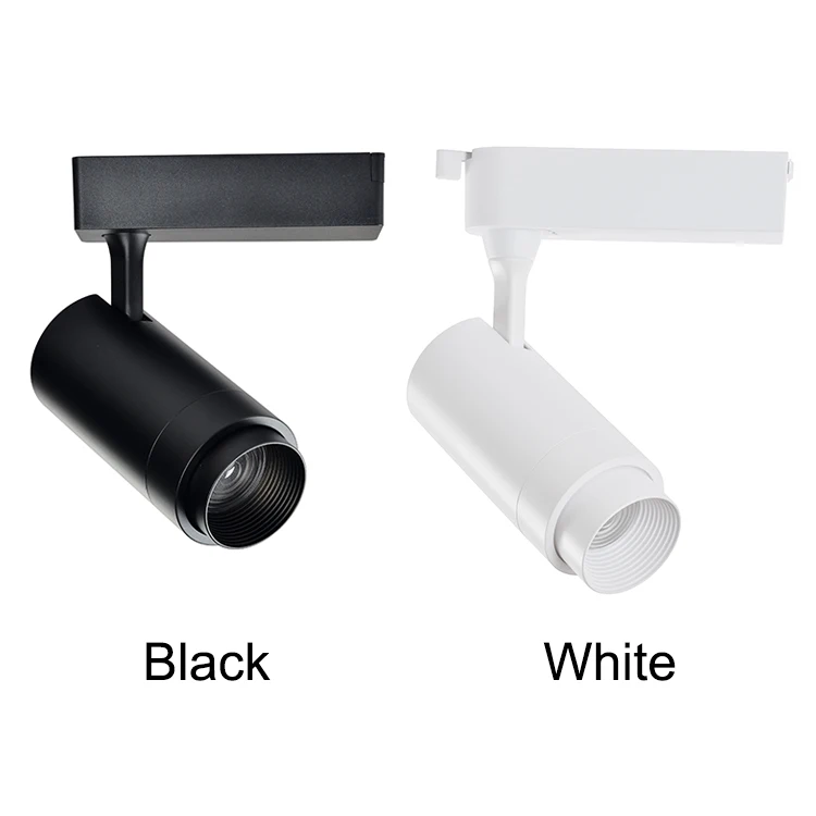 Indoor LED COB track light CE RoHS 20W 30w adjustable beam angle 30 to 60 degree