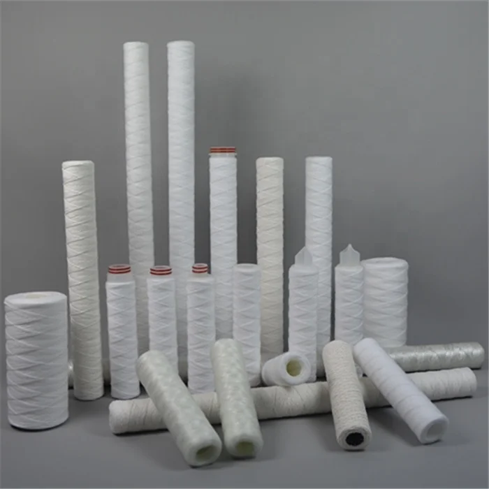 Hot Seller 1 3 5 10 microns String wound PP yarn water filter cartridge with 10 20 30 40 50 inch