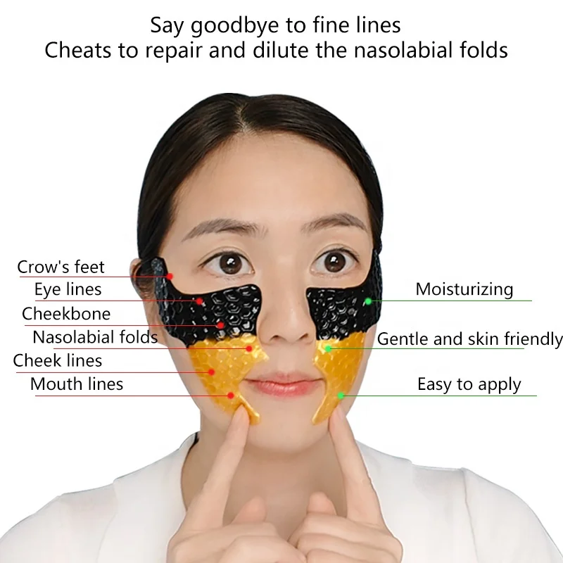 Butterfly Eye Mask And Nasolabial Folds Patch Hydrating Remove Smile Lines Lifting Anti Wrinkle Nasolabial Folds