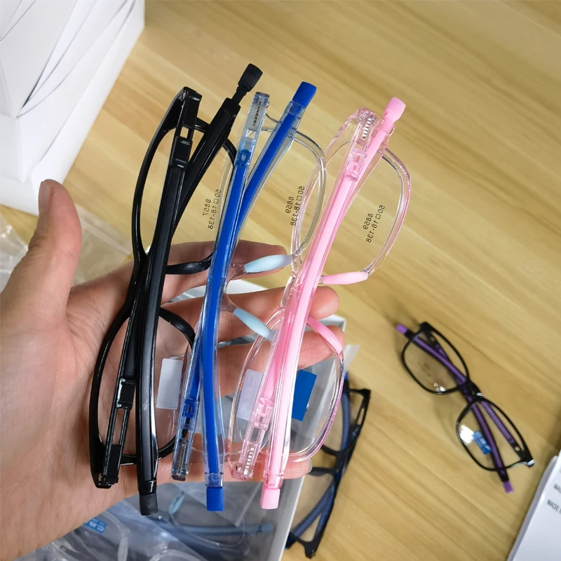 Stock clearance TR90 magnet teenager kids optical glasses frame clip magnet eyewear glasses frame for children
