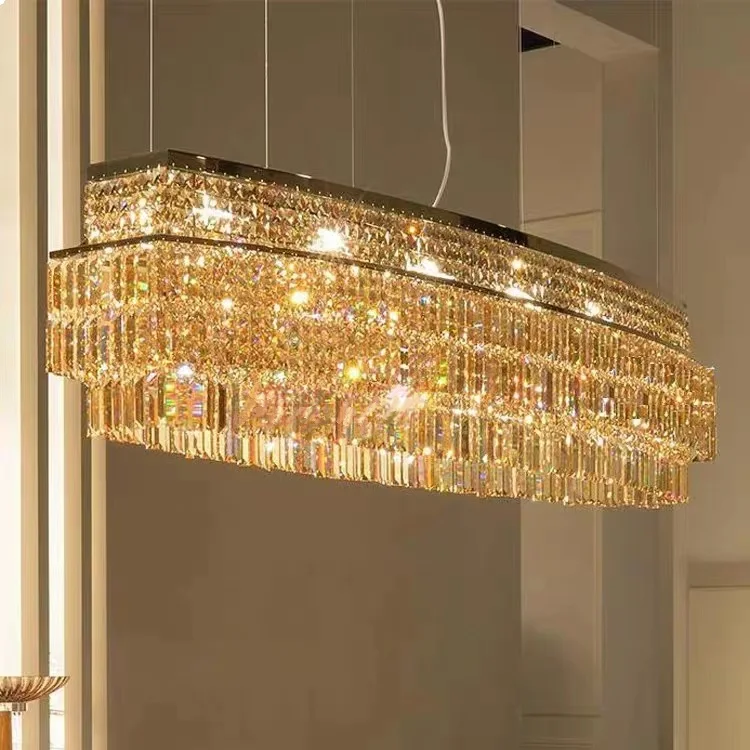 Modern Gold Contemporary Home Lighting Pendent Light Crystal 2024 Chandeliers For a Barber Shop