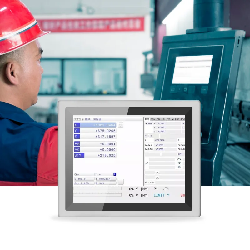 HUGEROCK PTC08A desktop Open Frame IP65 Business usb capacitive Android All in One Panel Pc Industrial Computer