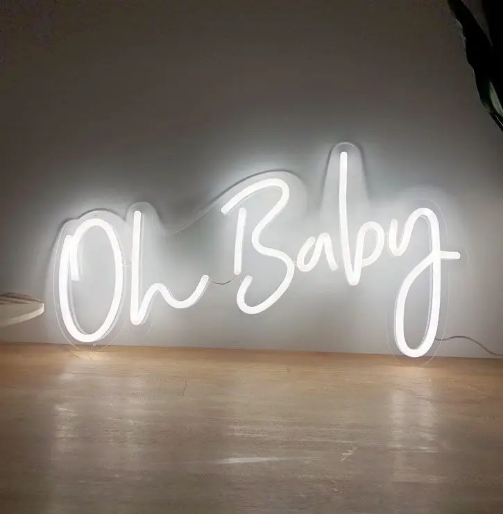 China Factory Oh Baby Light Custom Acrylic Neon Sign led neon lights