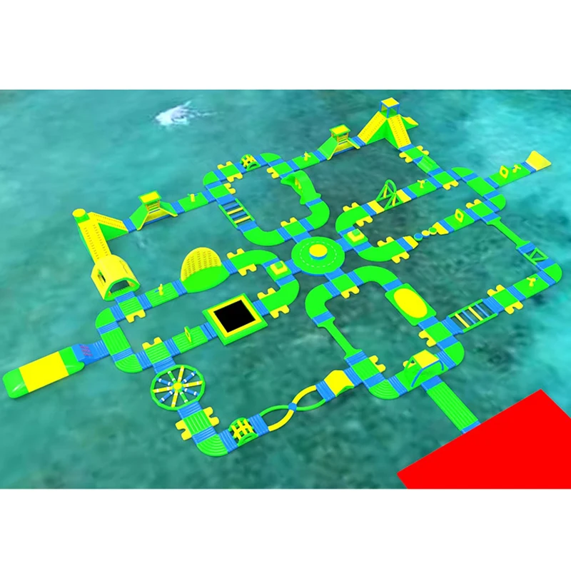 Customization Aquapark PVC Inflatable Sea Aqua Water Amusement Obstacle Course Water Park Games