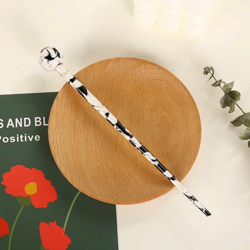 Acetate Thick Luxury Hair Stick Wand Chinese Traditional Hairpins Acid Korean Chopsticks Girls