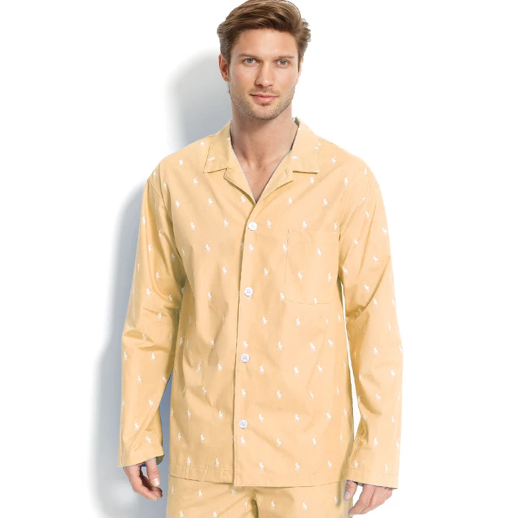 Новинка 2022, модная Домашняя одежда, пижамы с принтом для пар, мужские пижамы из полиэстера/хлопка, мужские топы