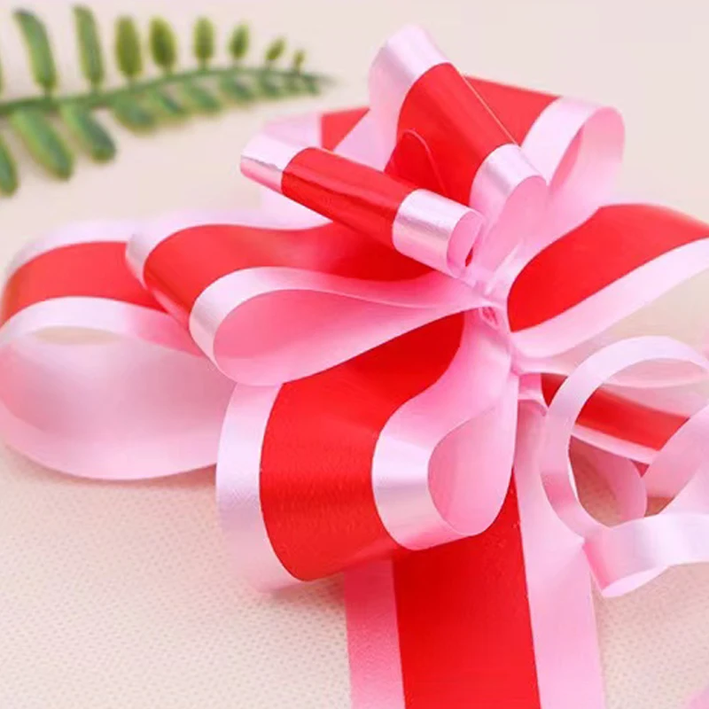 Hot Sales Christmas Wedding Birthday Anniversary Packing Decorations Gift Basket Box Bag Wrap Decorations Ribbon Pull Bows