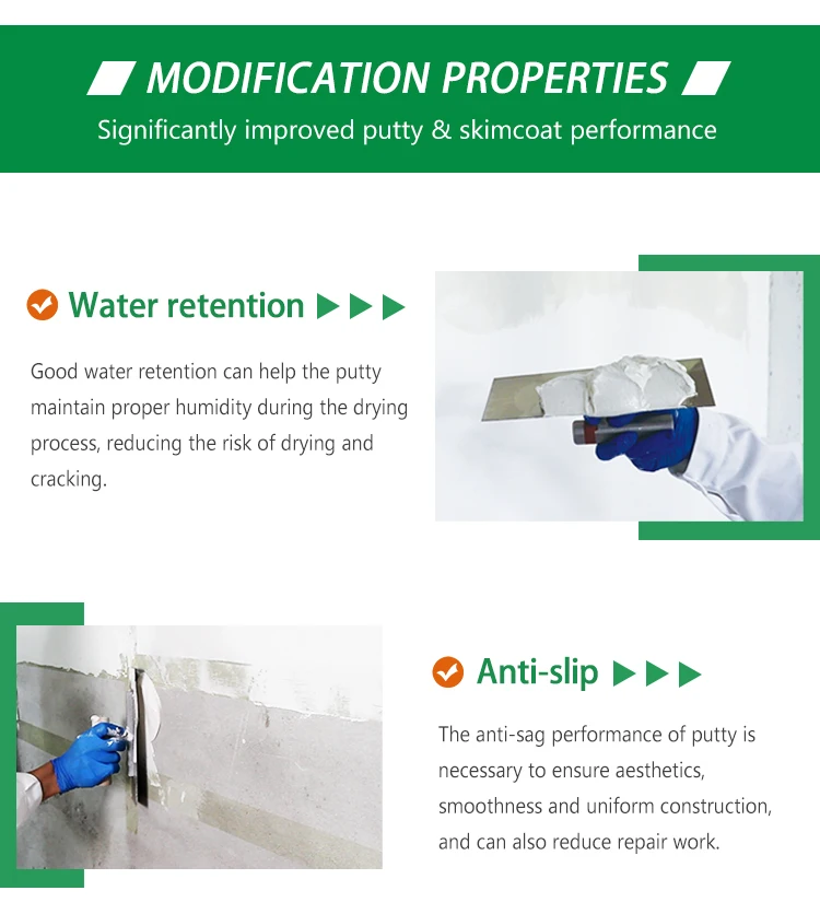 Cellulose Ether Factory Delivery China HPMC, VAE RDP, Gypsum Retarder for Gypsum Plaster, Gypsum Board, Gypsum Mortar