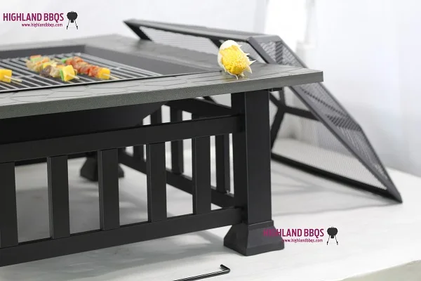 Hot selling  Firepit Square Outdoor Firepit Wood Burning Fire Pit Brazier