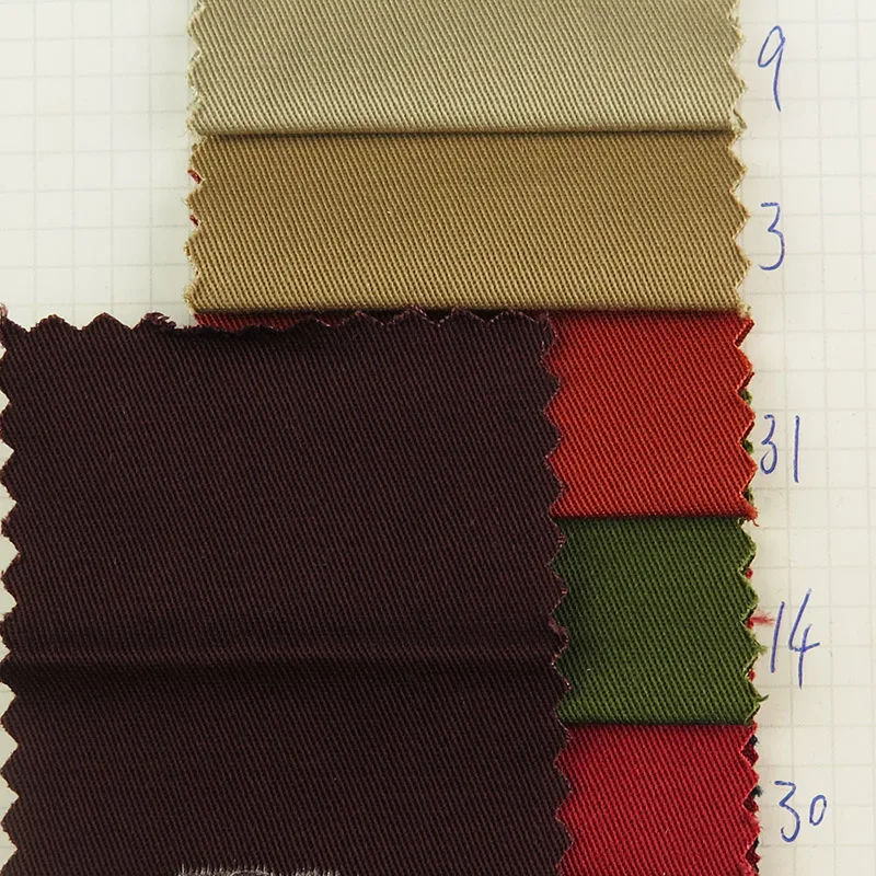 Wholesale of Source Factory Spot Thick Slanting Tencel Cotton Trousers Workwear Trousers Cloth Jackets Coats Fabr