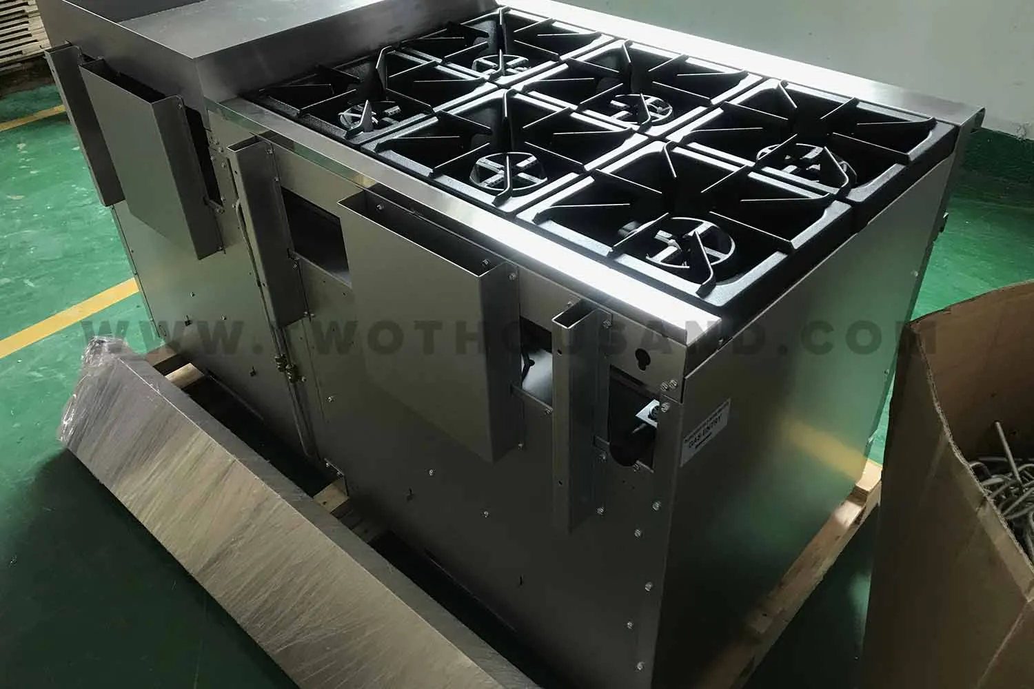 RGR60-G24 6 Burners ETL Restaurant Gas Stove with Oven and Griddle