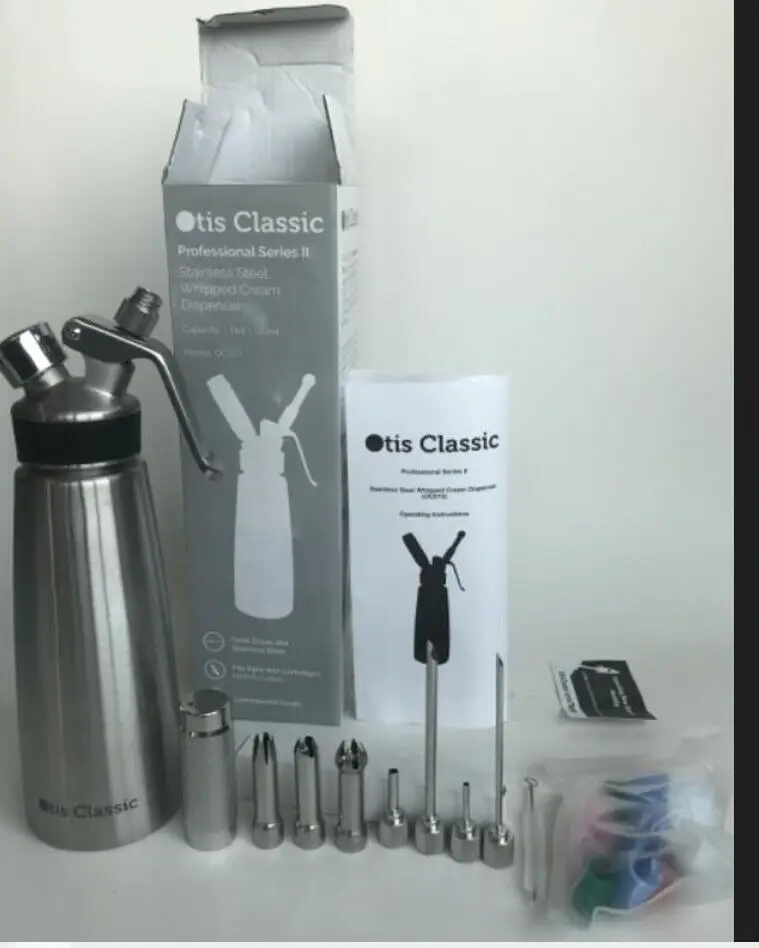 500ml Commercial Aluminum Whipped Cream Dispenser Professional Whipping Siphon Cream Whipper for Homemade Creams and Sauces