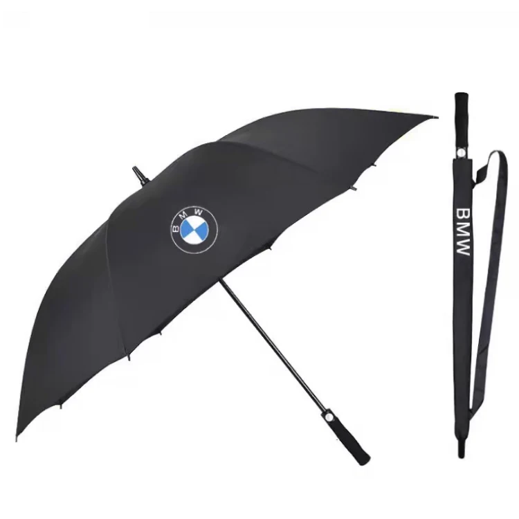 Umbrella Factory Wholesale Luxury big Golf Umbrella 120cm Fiber Ribs Pongee Promotional Umbrella with Custom Logo Print