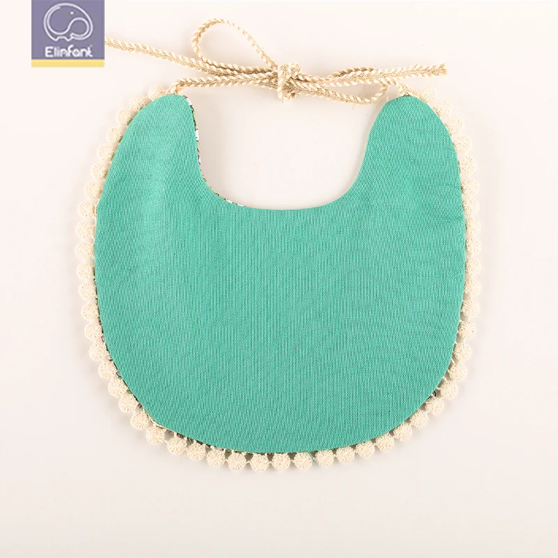 
Elinfant double sided bandanna baby bibs organic cute bibs for infant baby 