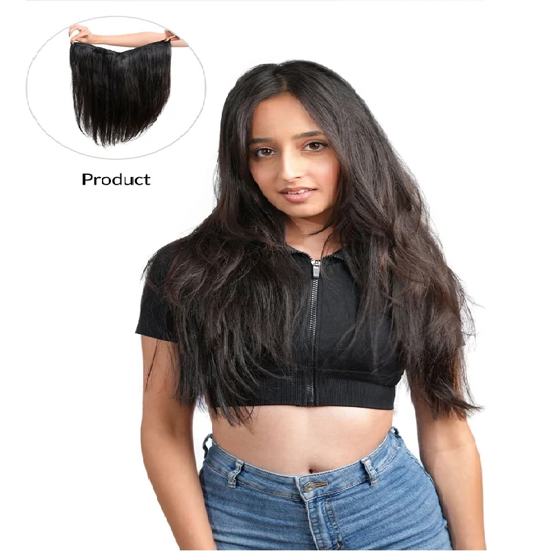 U Part Virgin Hair Extensions Raw Double Weft Unprocessed Kinky Straight Afro Waves Genius Weft Model
