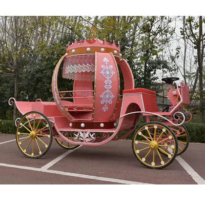 
Chinese new design horse carriage manufacturer for marriage wedding transport 