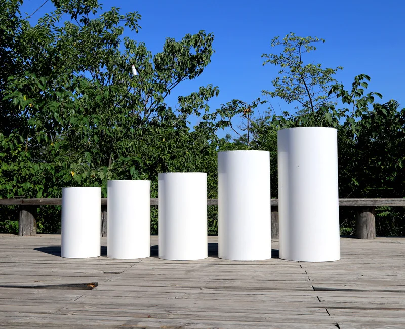 Wedding decorations pedestal round Cylinder baby shower party decorative wedding display stand cake flower dessert stand table