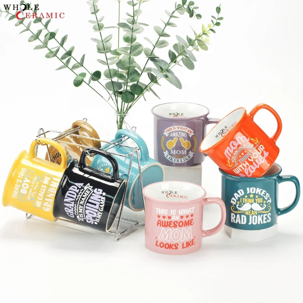Customized Wholesale Cheap Price Ceramic Stoneware Porcelain Mugs with Handle for Teachers Day Gifts Factory Supplier