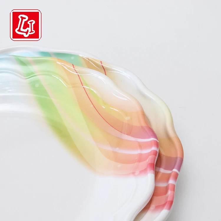 Exquisite lace dinner plate melamine dinner plate tableware tableware kitchen supplies