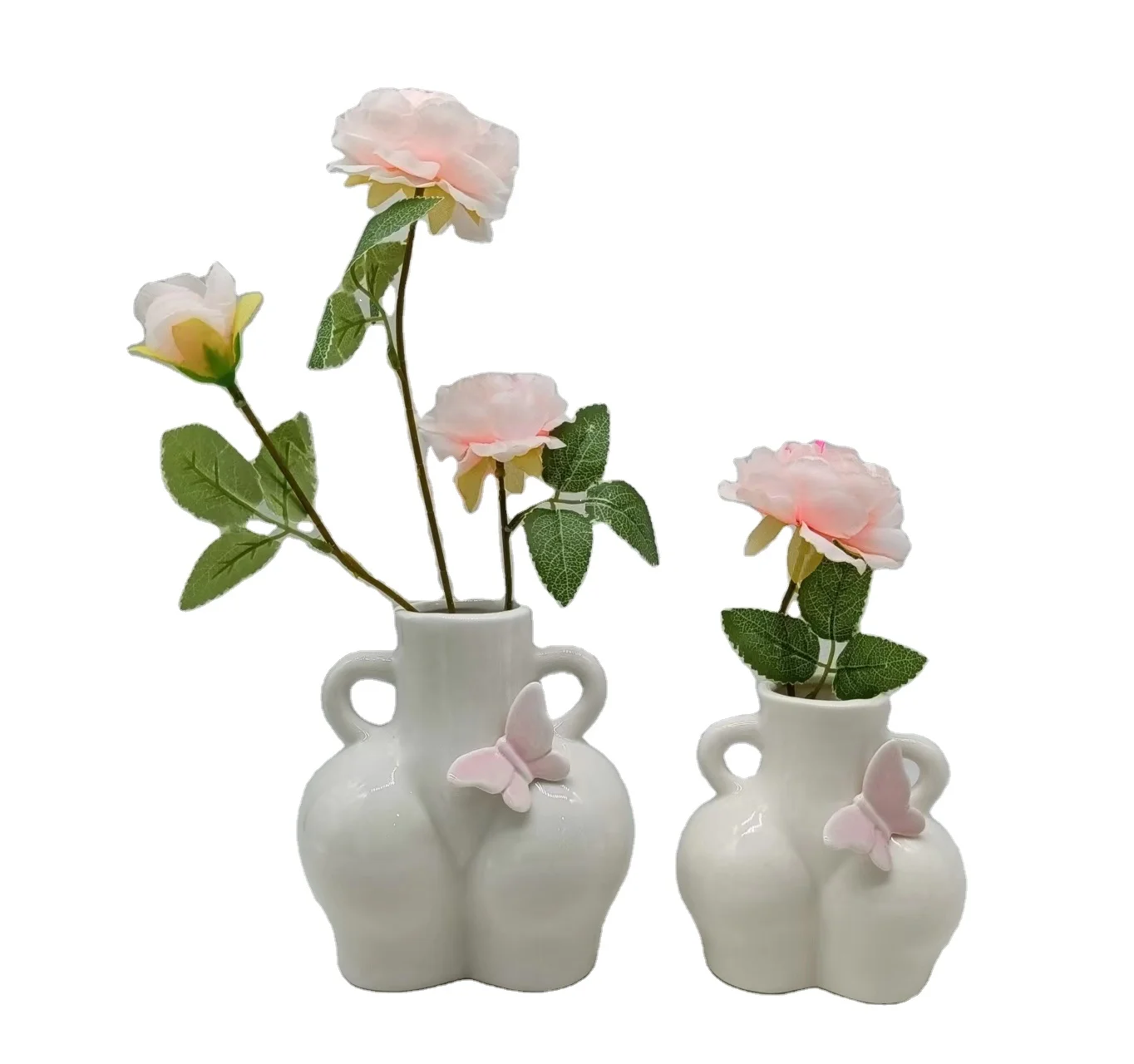 Customized Unique Design Modern White Vase Hotel Flower Vase Wedding