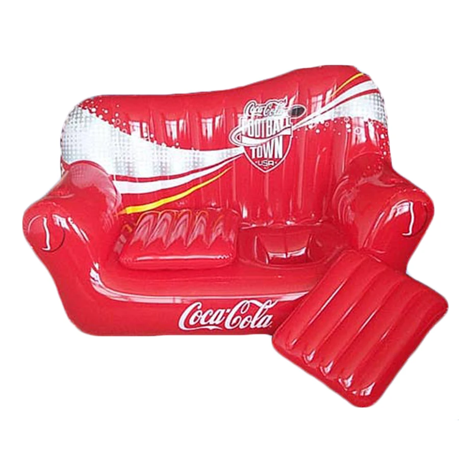 Portable Modern Inflatable Furniture Double Seat Chair Transparent Bubble Inflatable Sofa