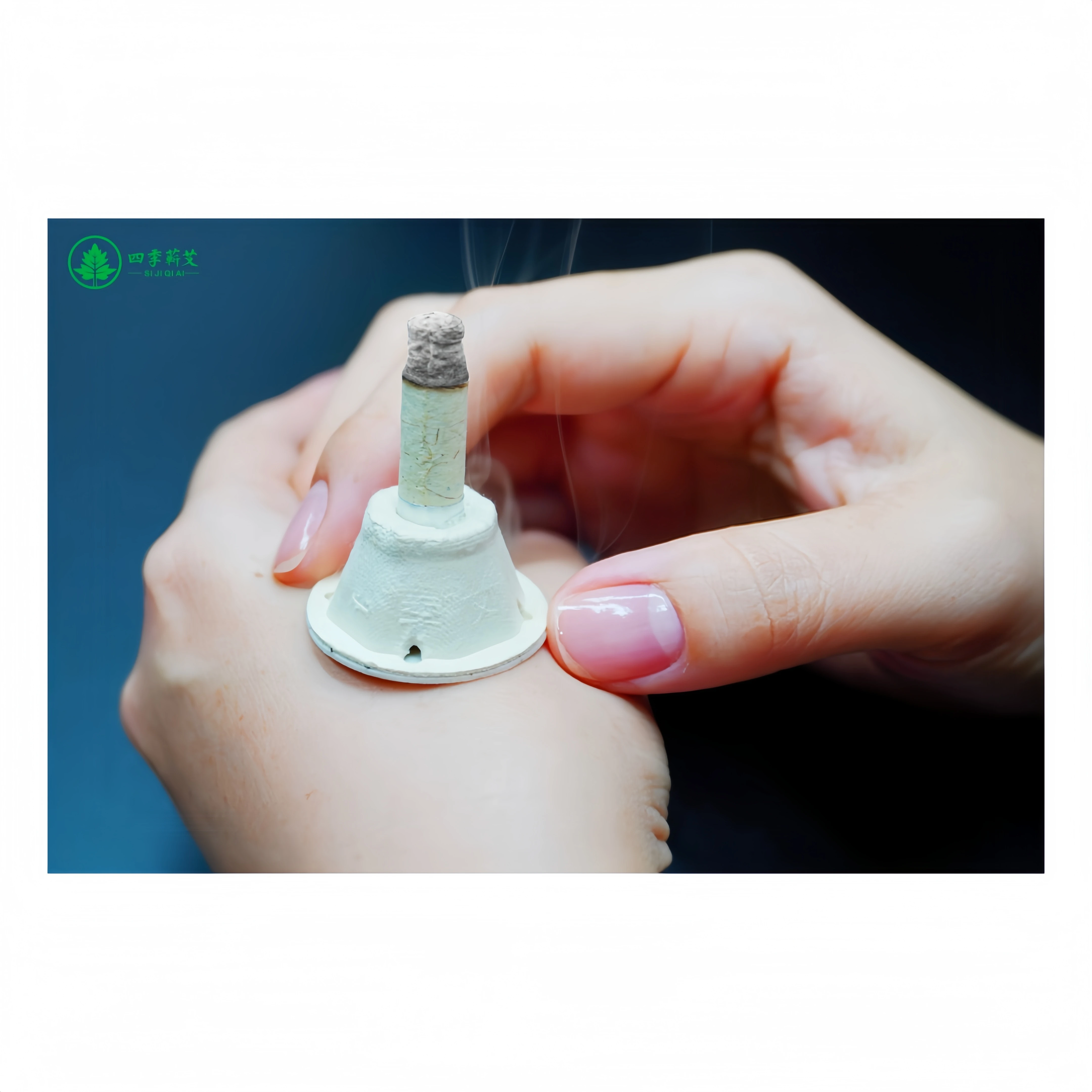 moxibustion tube paste self-stick Mini Moxa candle Self-adhesive acupuncture points massage sticker moxa stick