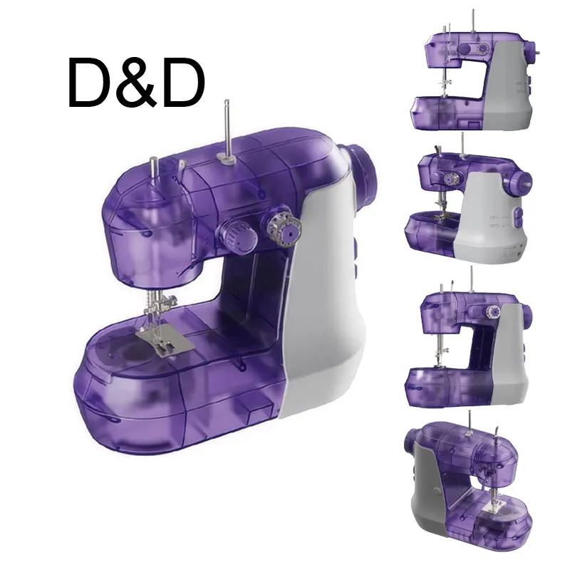Exclusive Portable Mini Electric Home Sewing Machine Handheld Clothes Maker with Double Speed Cloth Stitching Used Condition
