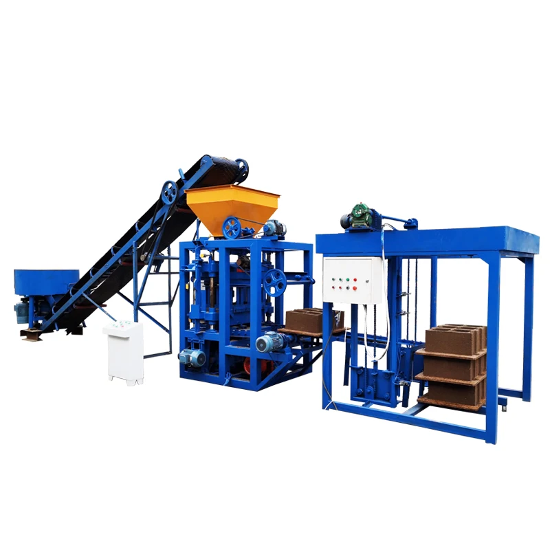 Hollow Breeze Block Pressing Machine Concrete Qt4-24 Brick Making Machinery Cement
