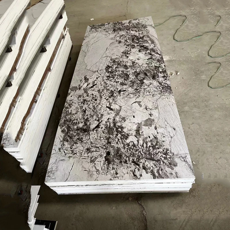 2024 High Glossy 3D Design 2mm 3mm UV PVC Wall Panel Marble Sheet Board for Walls
