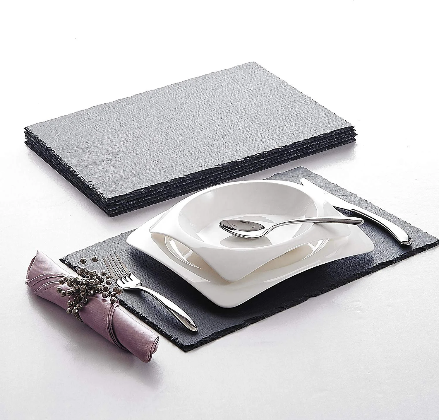 Shop ebay hot sell Germany serving slate dessert plate dinner plates set