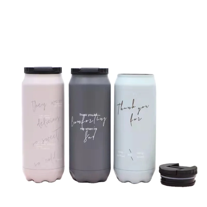Hot selling environmental protection stainless steel thermos cup creative Cola Soda pop can water cup student simple gift cup