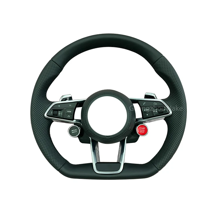 2021 High Quality Black Carbon Fiber Steering Wheel for Audi R8 RS3 RS5 Q7