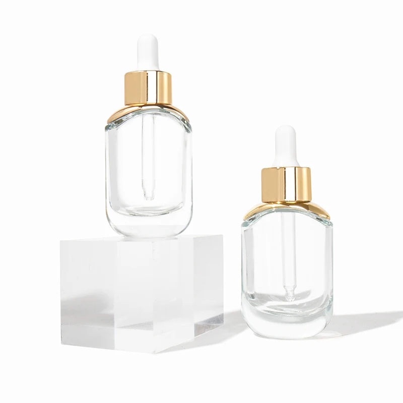 custom 15ml 30ml 50ml 100ml Cosmetic Packaging Glass Serum Bottles