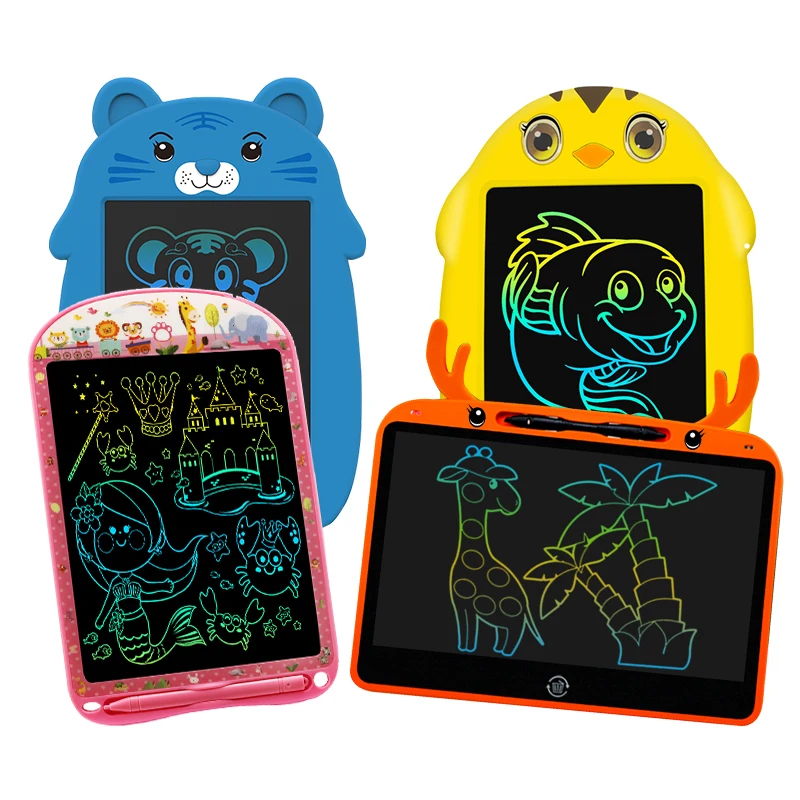 8.5/10/13 inch Kids LCD Writing Tablet Digital Writing Pad Electronic Drawing Board Memo Scratch Paper Erasable Toys
