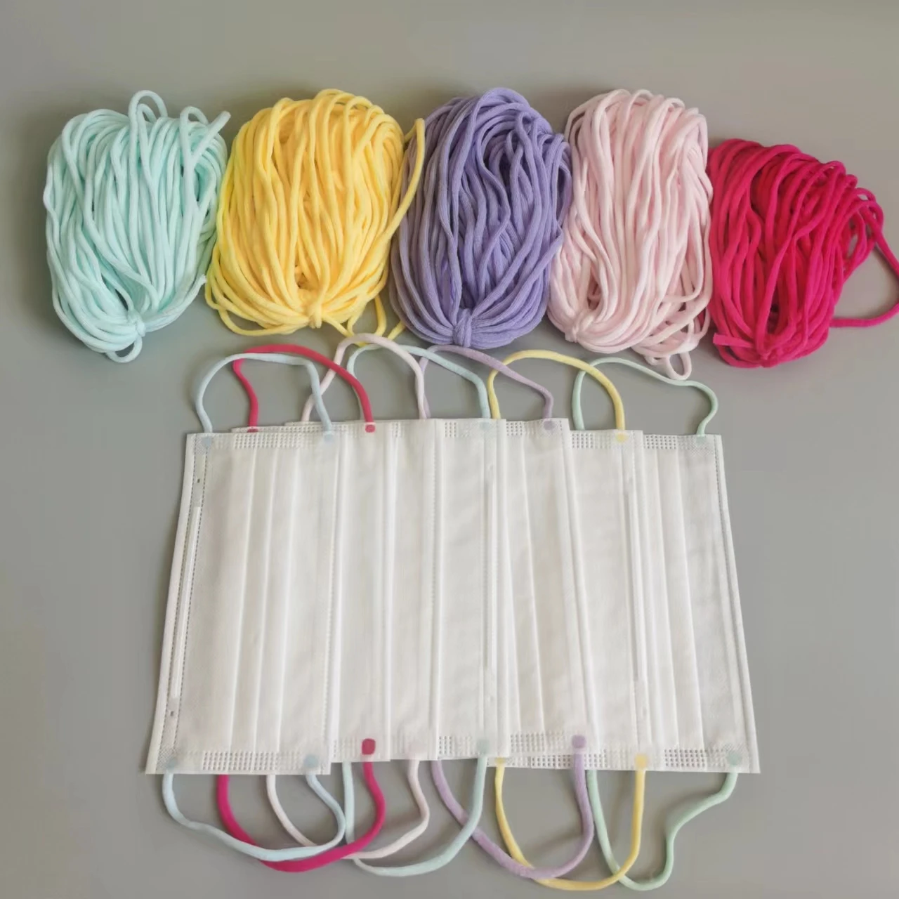 Factory sale fast Delivery Soft Elastic Band Earloop 4.0mm for face mask