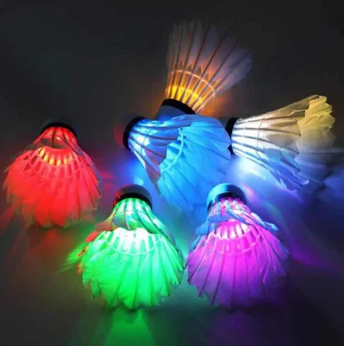 Shinning Lighting Badminton Shuttlecock / Night Led badminton / Shuttlecock Badminton use in night
