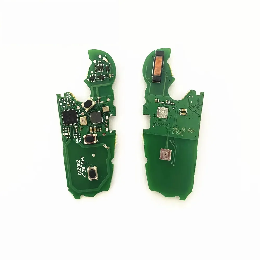 PCB 3-кнопочный складной Автомобильный Дистанционный ключ FSK 868 мГц 433 8E чип для Audi Q7 B7 Q3 A3 TT A2 A8 A6 A6L A4 4F0837220R без ключа