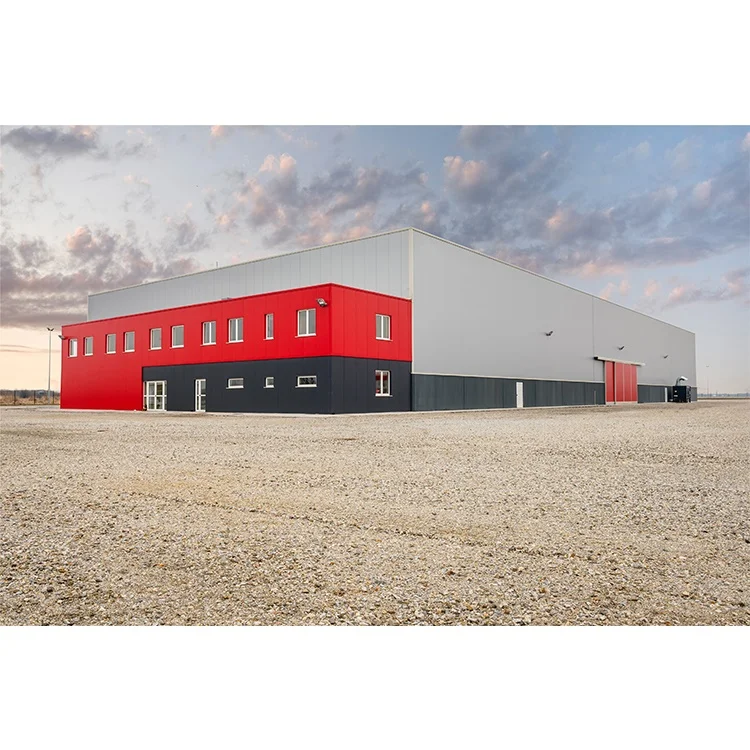 cheap flexible design multi light steel structure prefabricated flat pack warehouse