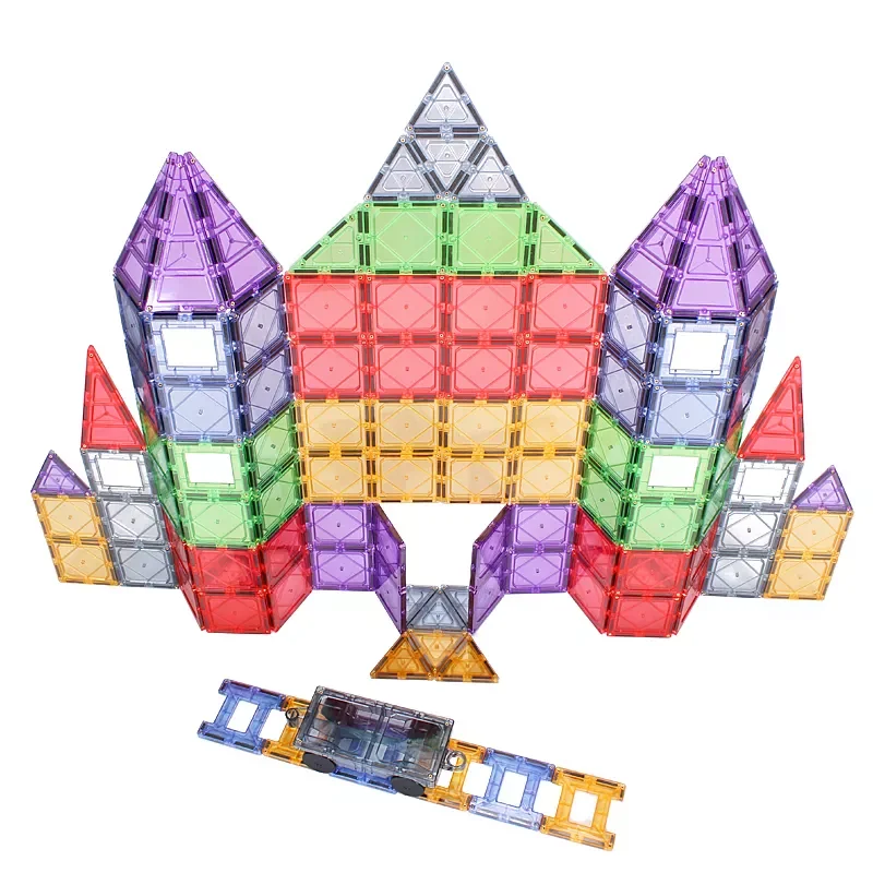 Magnetic building tiles educational toy magnetic puzzle blocks magic magnetic building set for 2 year olds