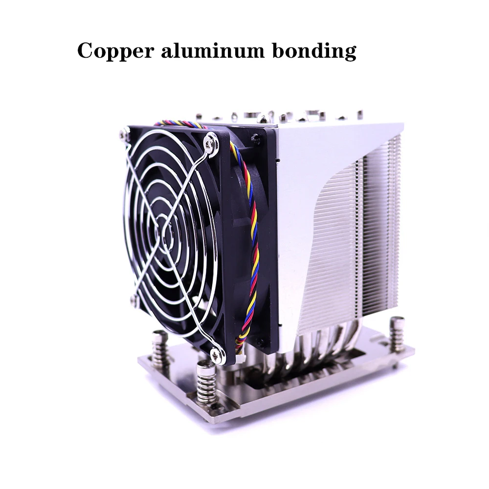 Computer server heatsink LGA3647 4U fan heatsink cold plate heat pipe CPU cooler